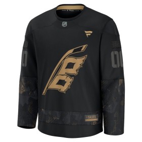 Carolina Hurricanes Hockeydrakt Custom Fanatics Military Appreciation Practice 2024-25 Svart - Herre